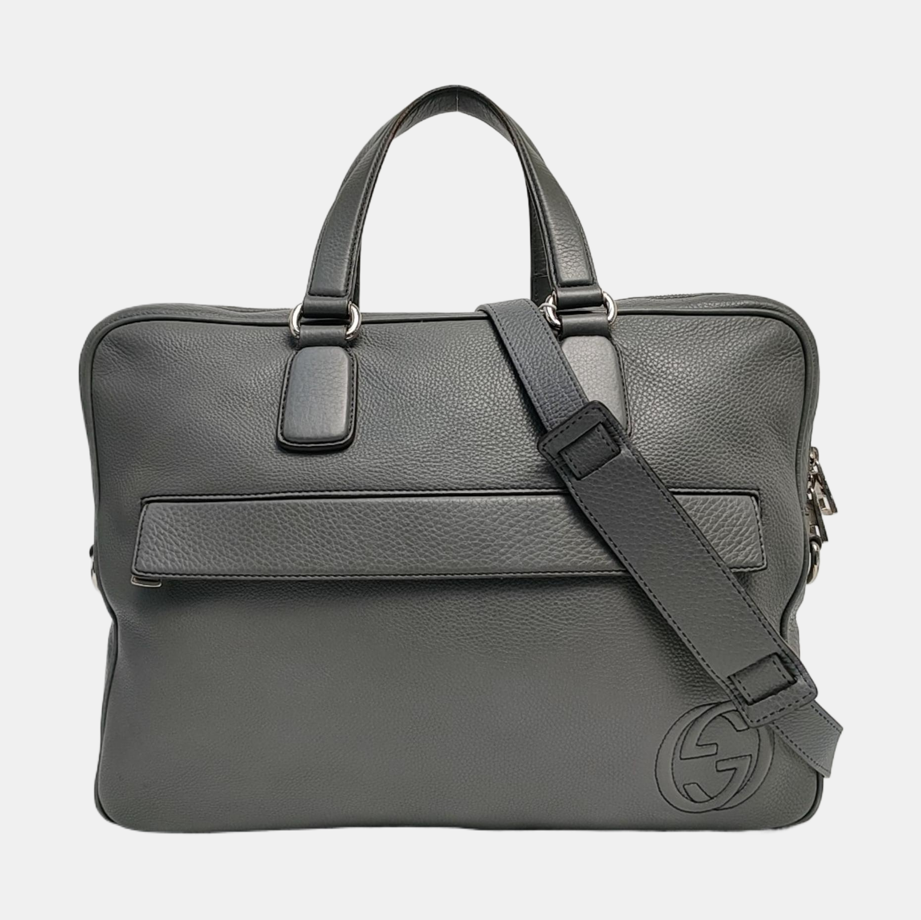 Authenticated pre-owned  Soho Quilted Calfskin Gray - Shoulder Bag at Looply