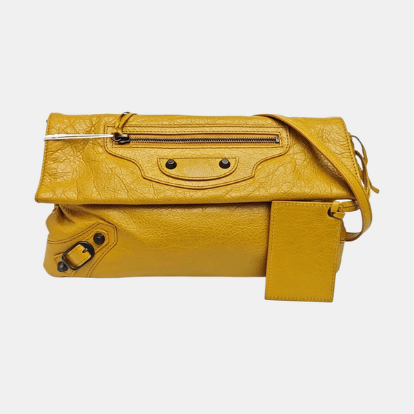 Classic City Small Lambskin Yellow