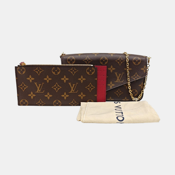 FÉLICIE Monogram Coated Canvas Brown