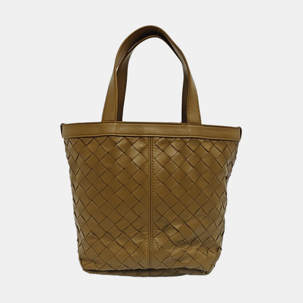 Lambskin Tote Bag Brown
