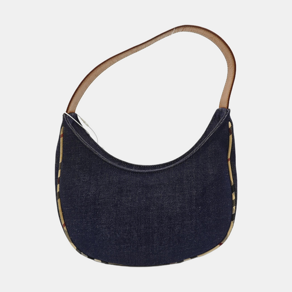 Denim Top Handle Bag Blue