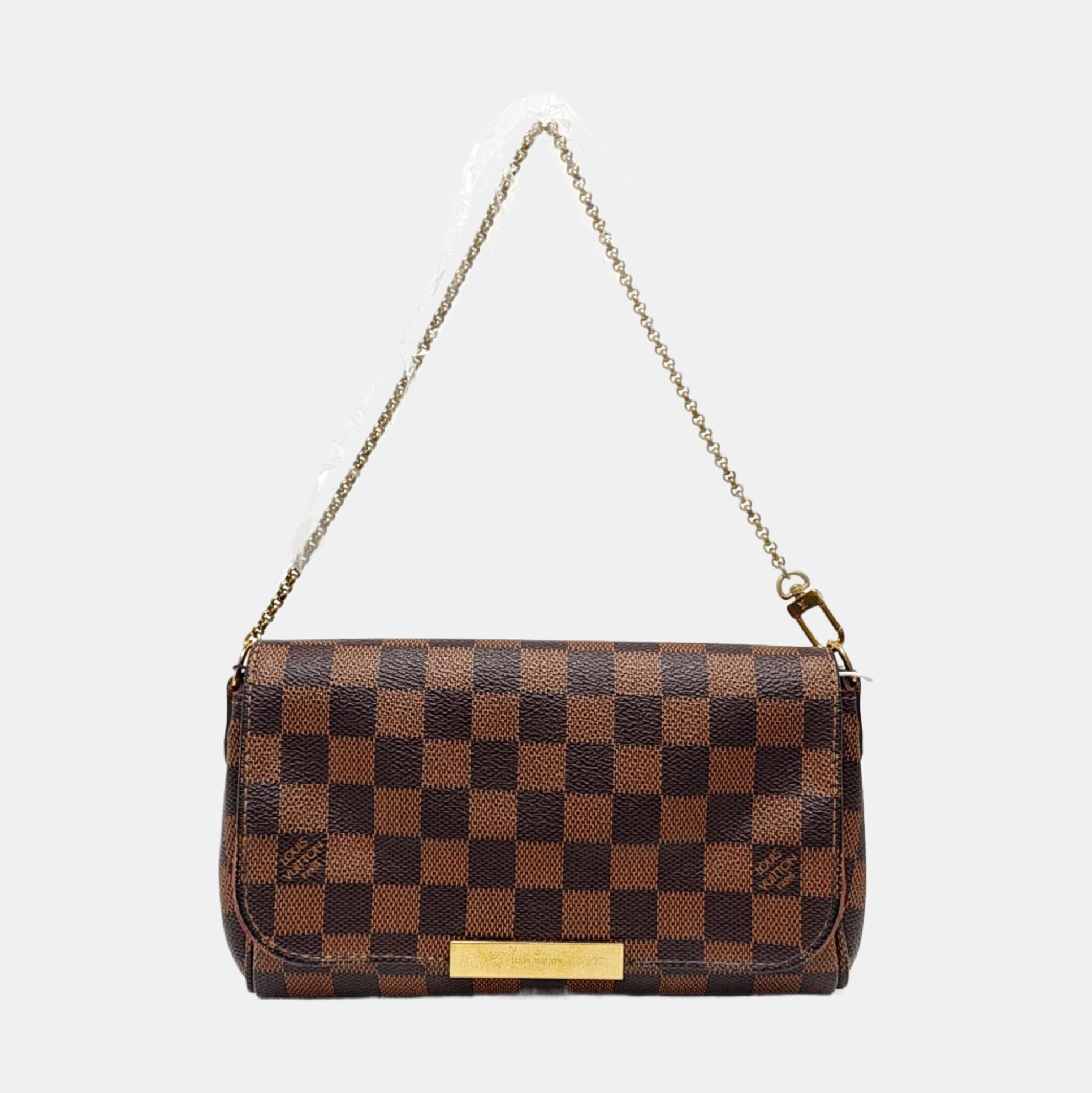 FAVORITE PM Damier Ebene Coated Canvas Brown