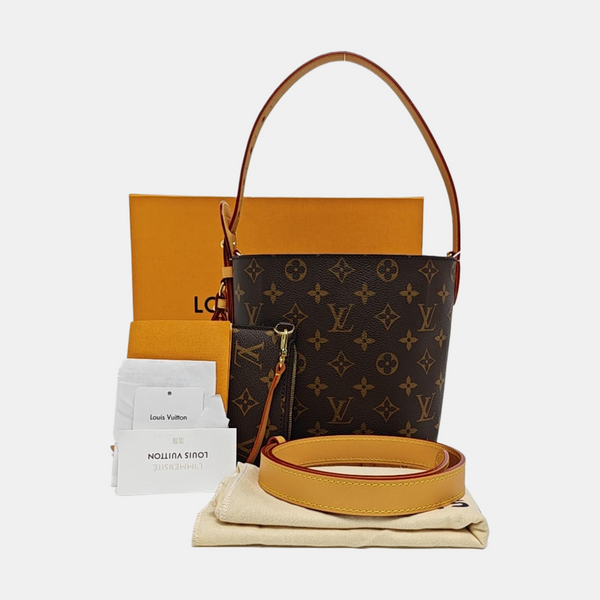 ALL IN BB Monogram Coated Canvas Brown
