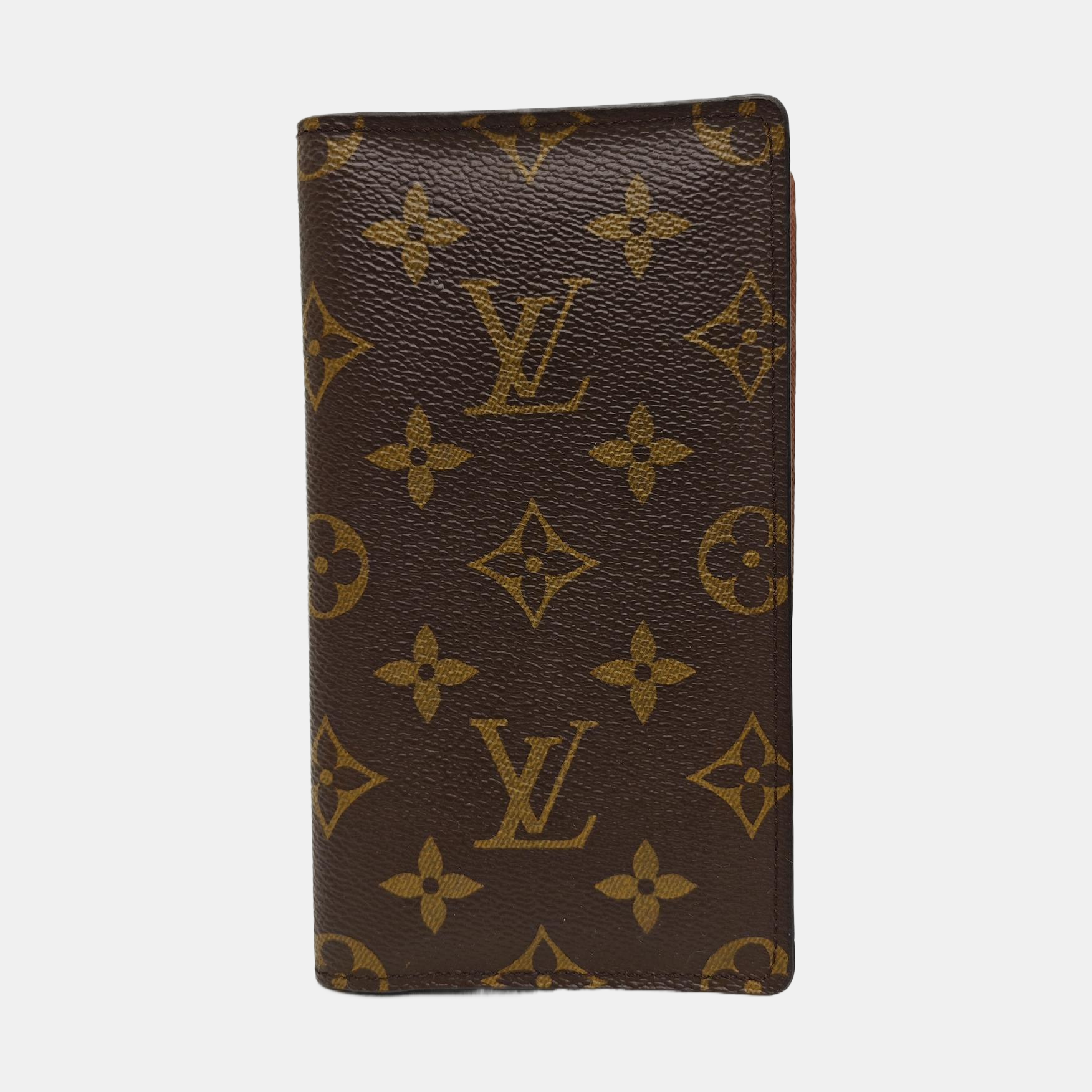 HINGE BRAZZA Monogram Coated Canvas Brown Wallet