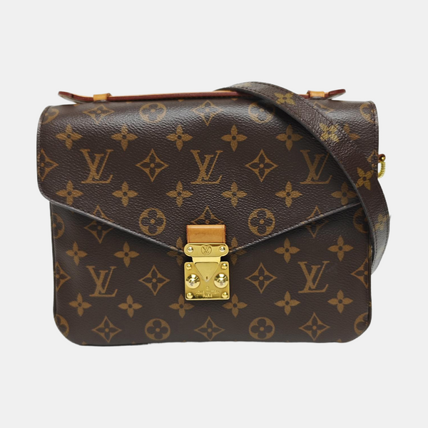 MÉTIS MM Monogram Coated Canvas Brown