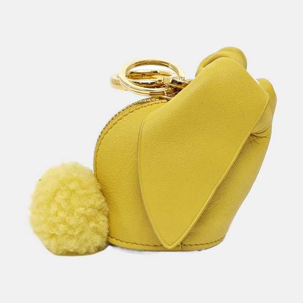 Animals Calfskin Yellow Coin Purse