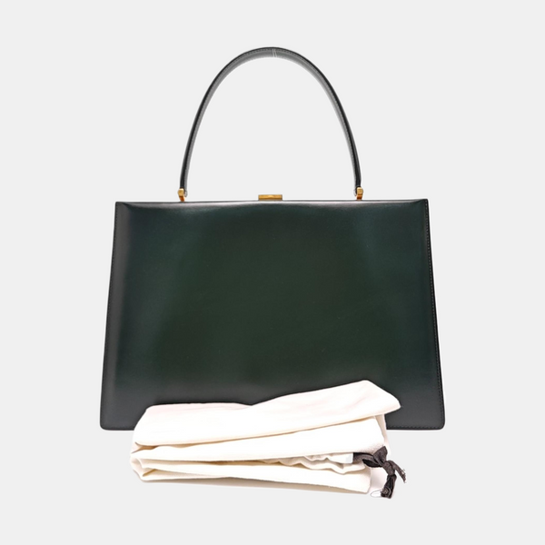 CLASP Medium Calfskin Green