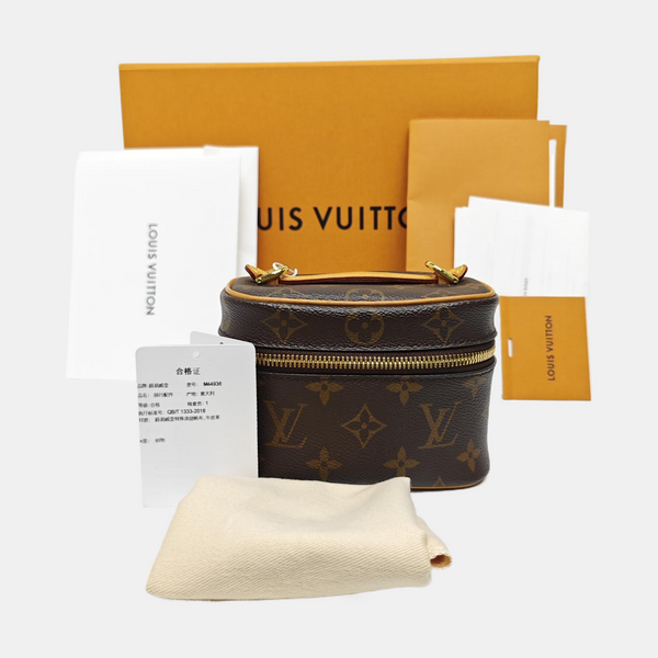 NICE Super Mini Monogram Coated Canvas Brown