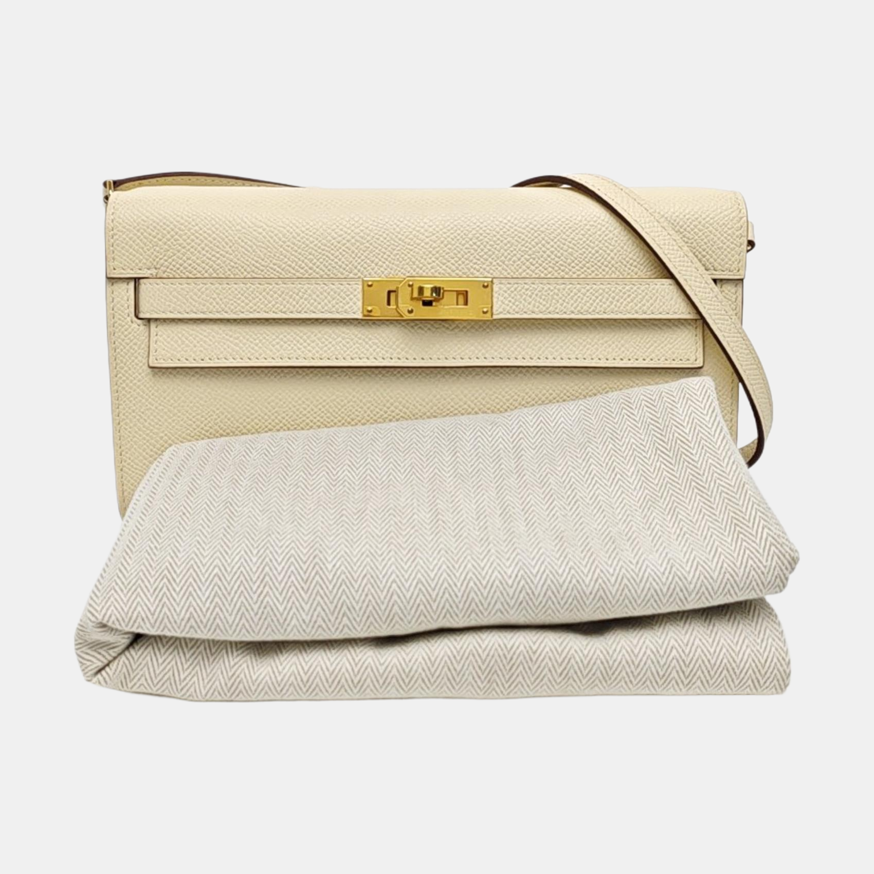 Kelly Togo Small Epsom White
