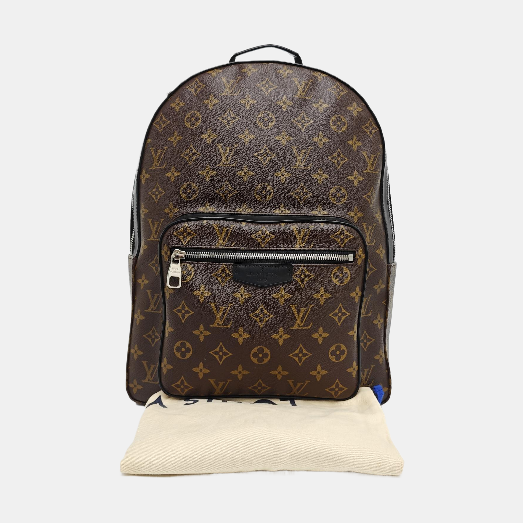 JOSH Monogram Coated Canvas Brown