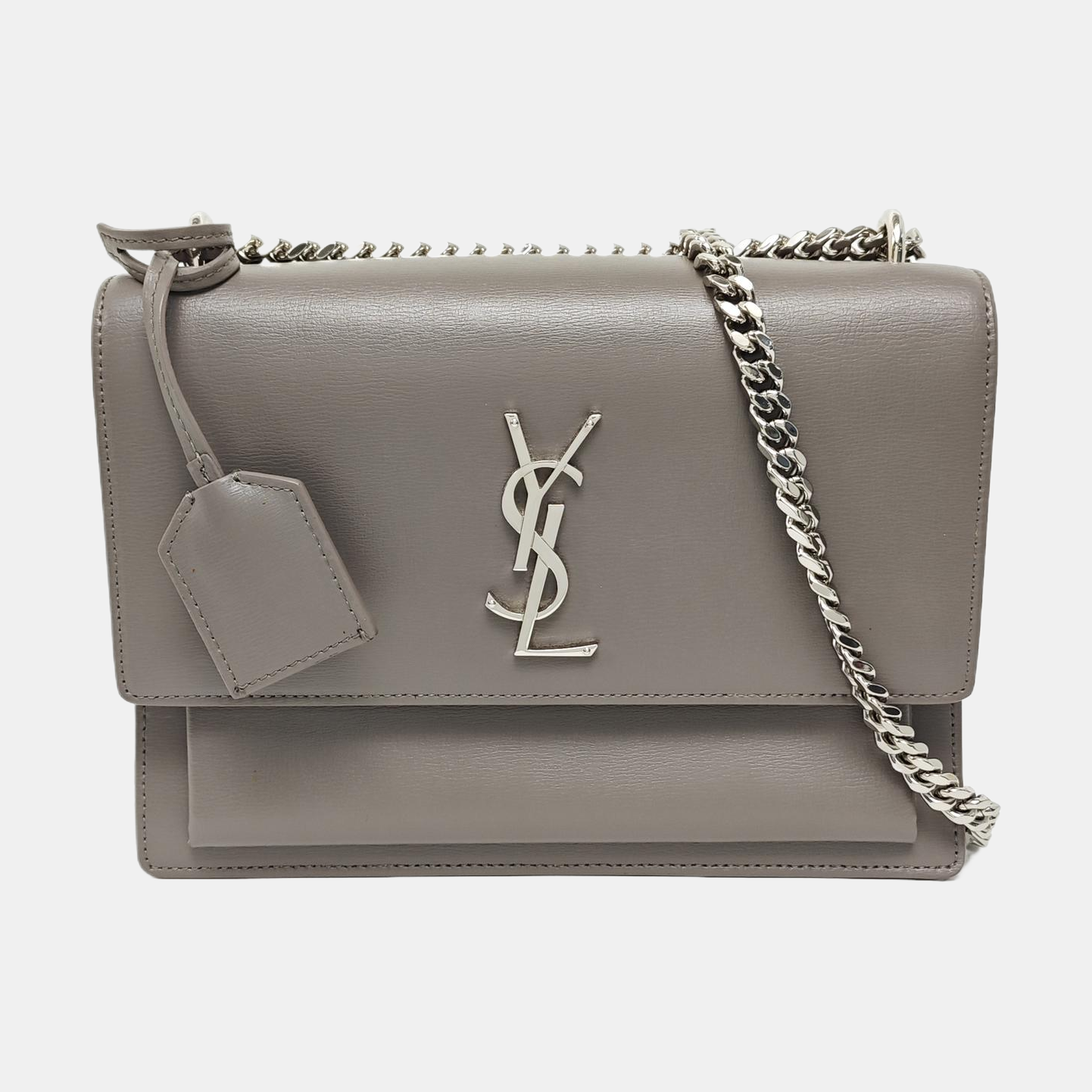 SUNSET Medium Calfskin Gray