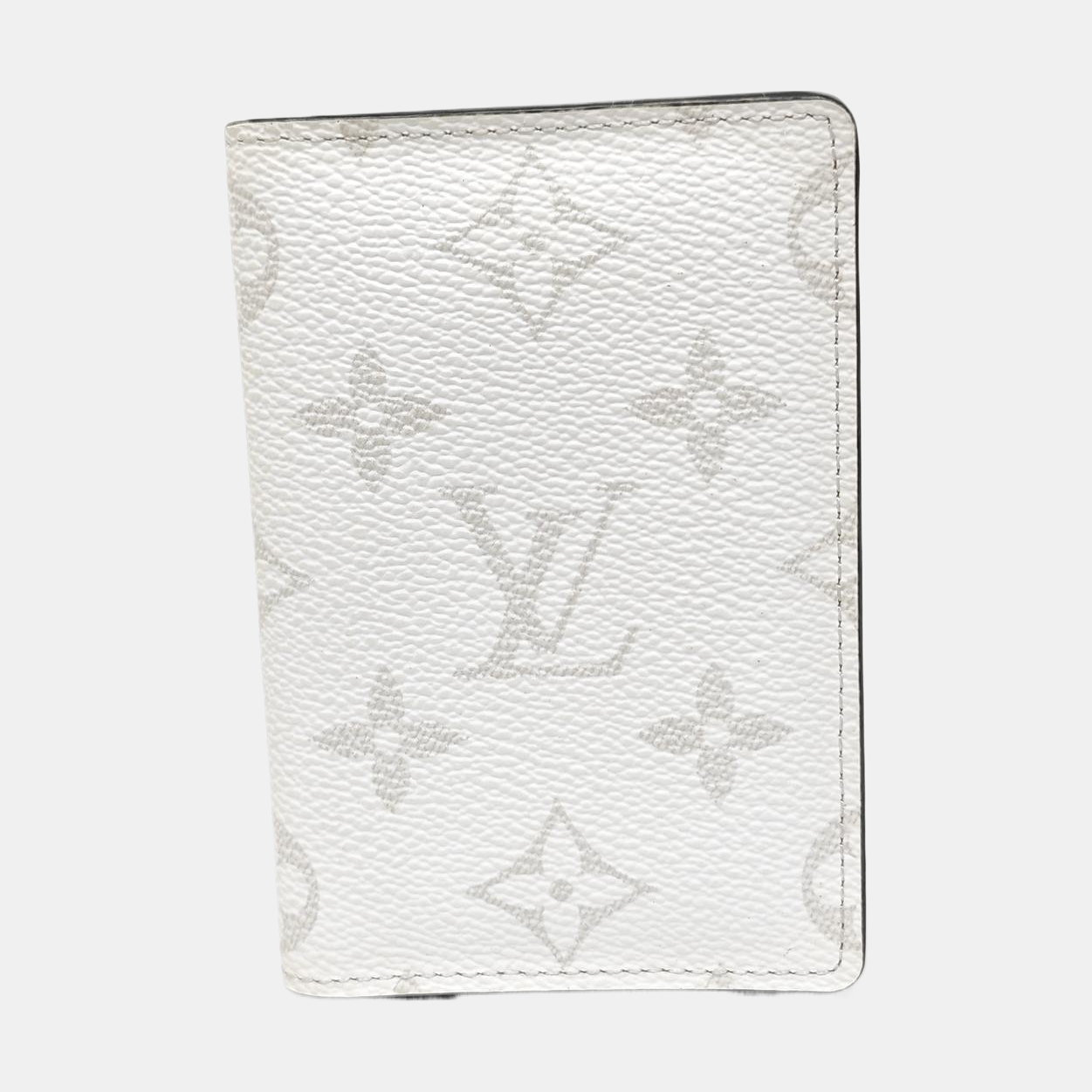 Monogram Coated Canvas Card Holder White