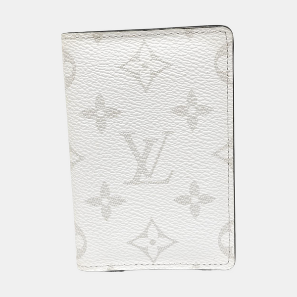 Monogram Coated Canvas Card Holder White