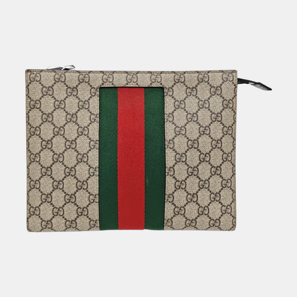 GG Supreme Monogram Coated Canvas Black