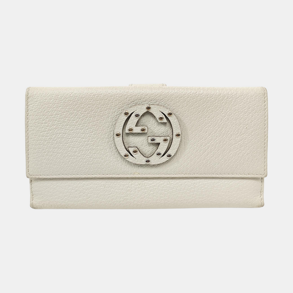 Blondie Calfskin White Wallet