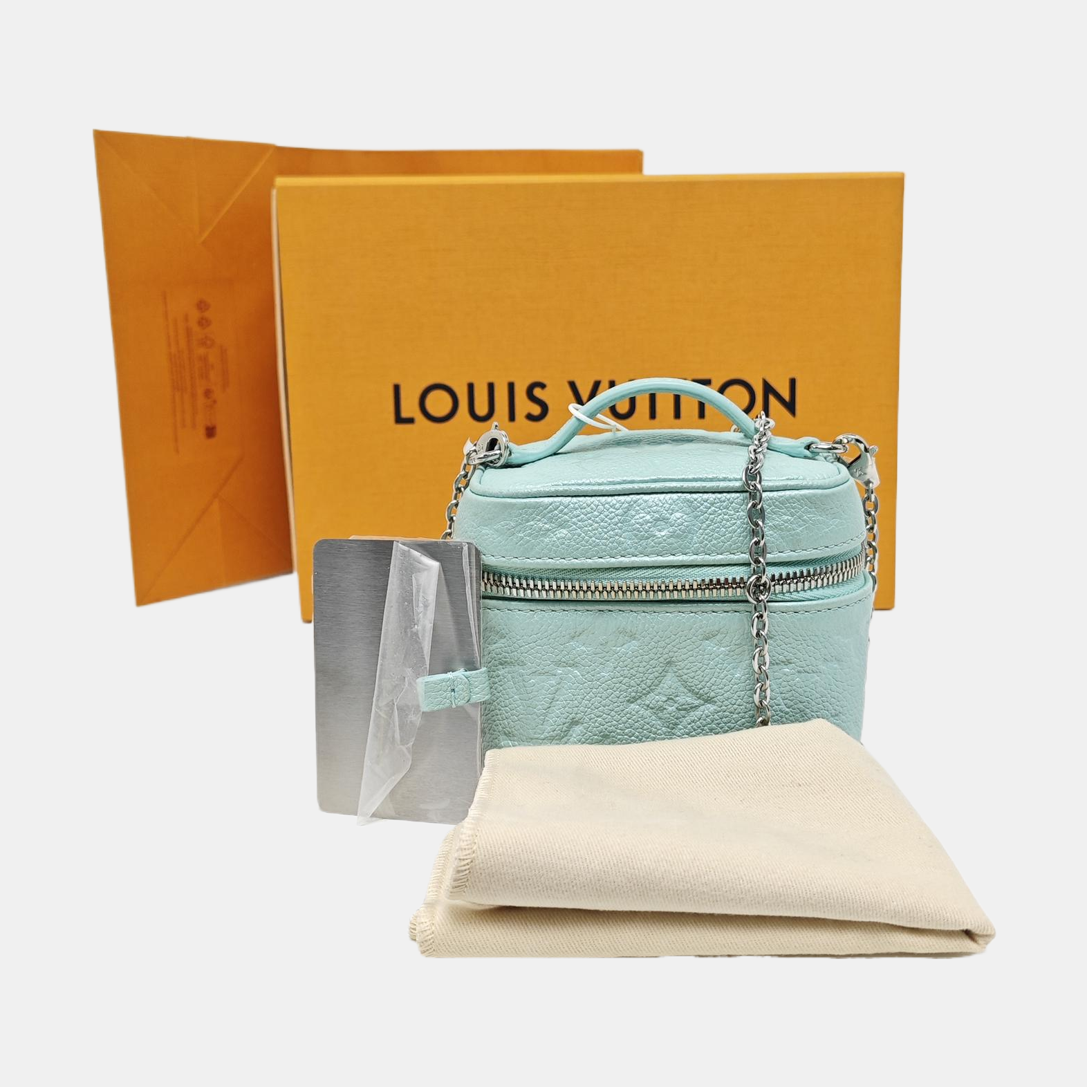 NICE Monogram Calfskin Blue