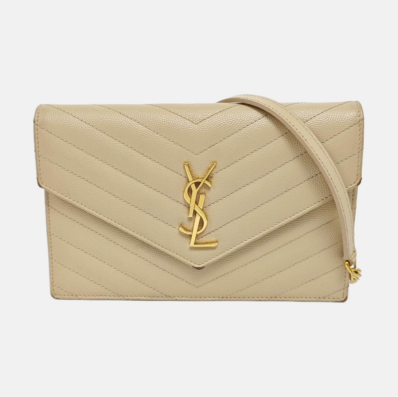 MONOGRAM WOC Chevron Calfskin Beige