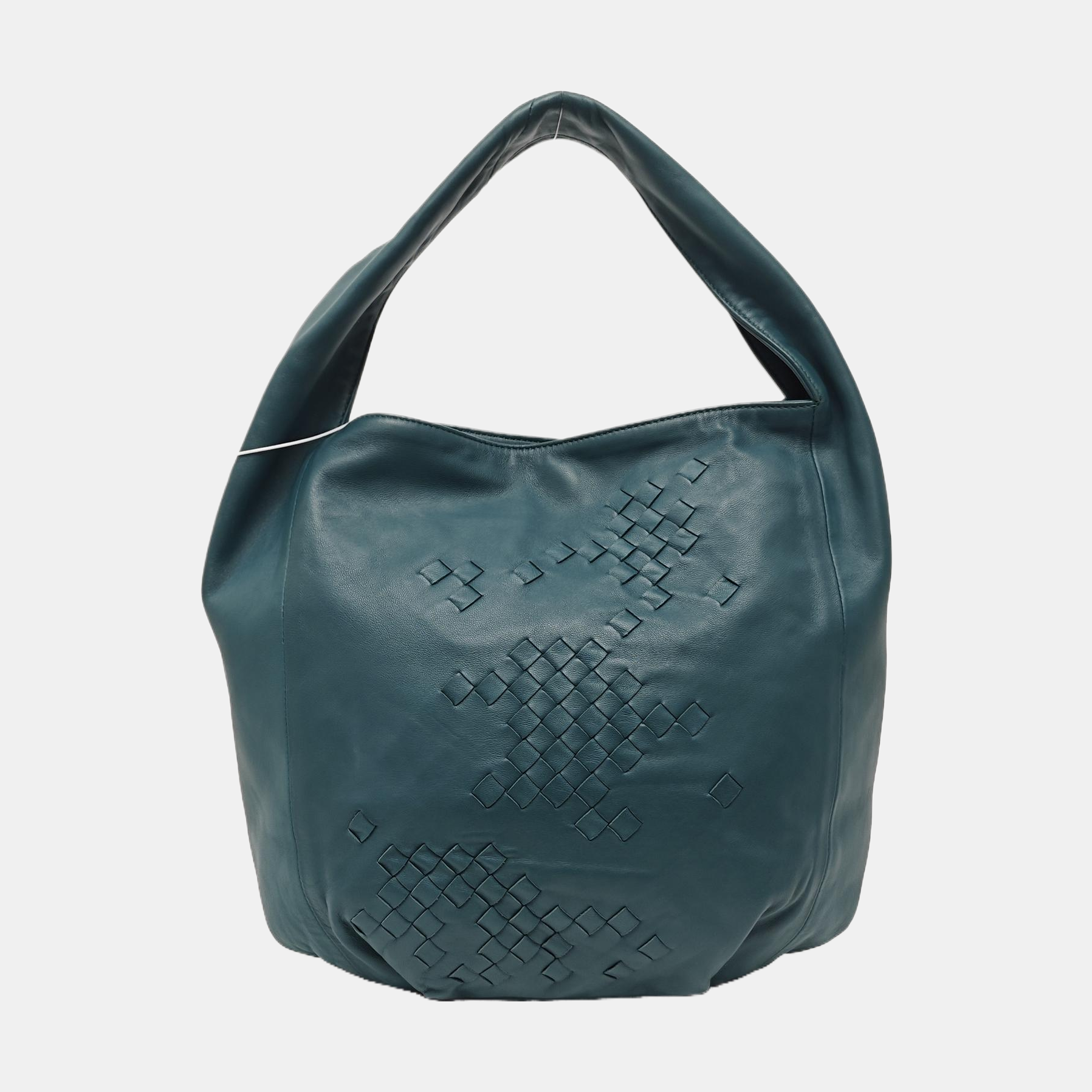 Lambskin Top Handle Bag Green
