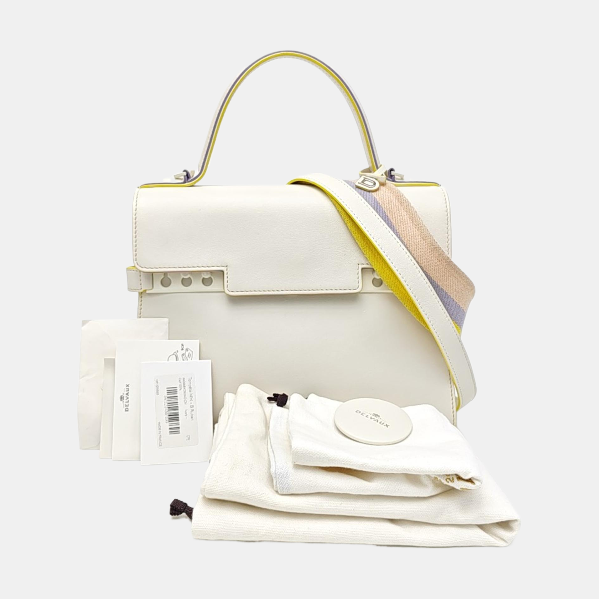 Tempête Medium Calfskin White