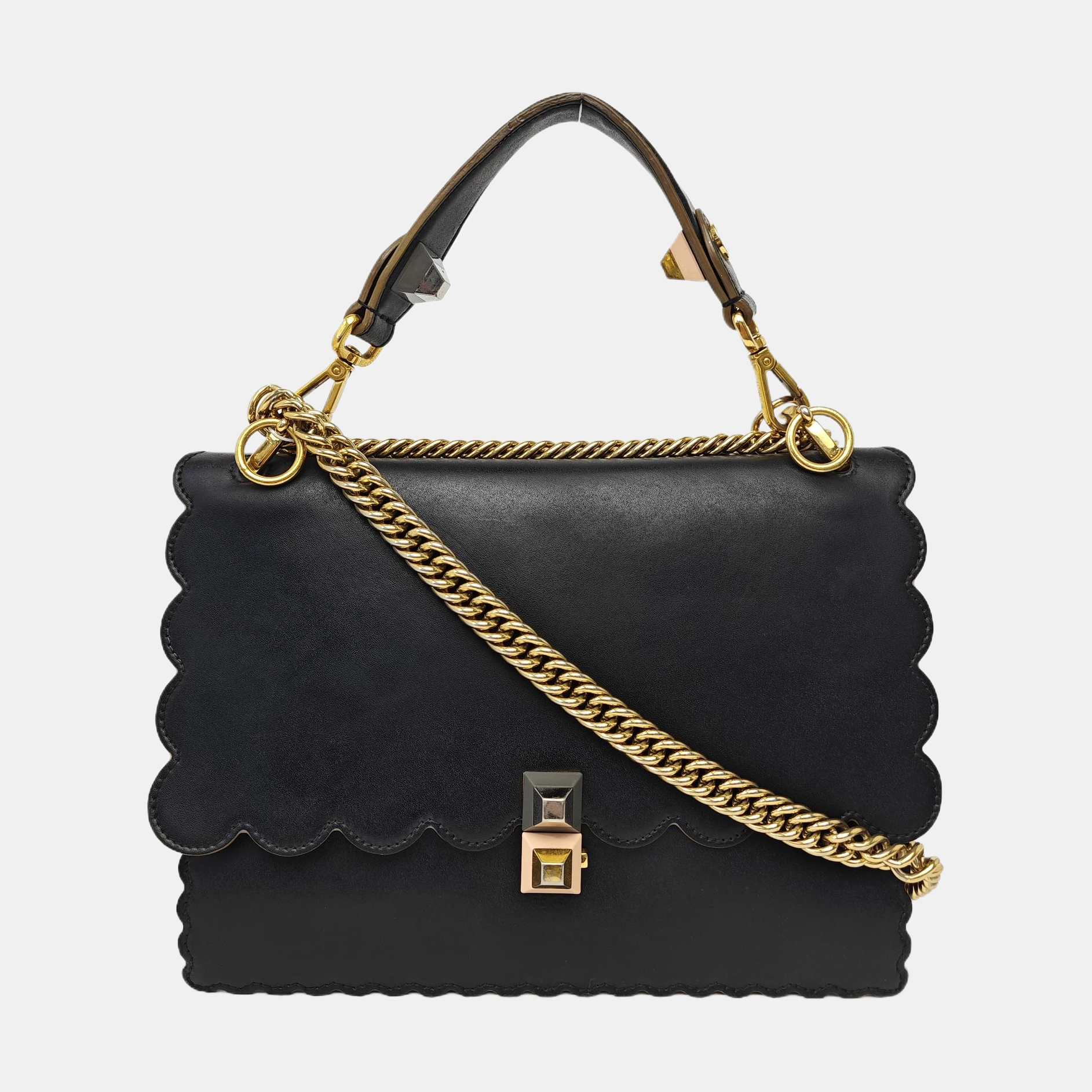 Kan I Medium Calfskin Black