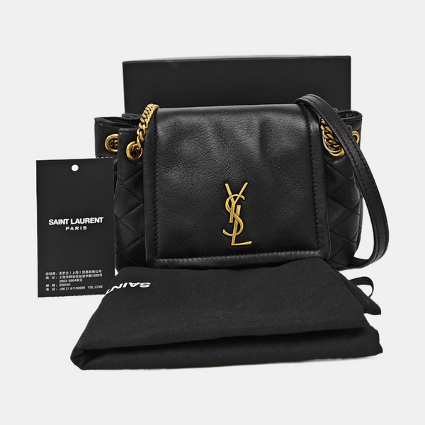 NOLITA Mini Quilted Lambskin Black