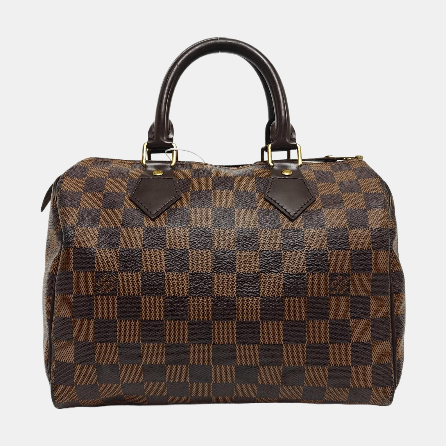 SPEEDY 25 Damier Ebene Coated Canvas Brown