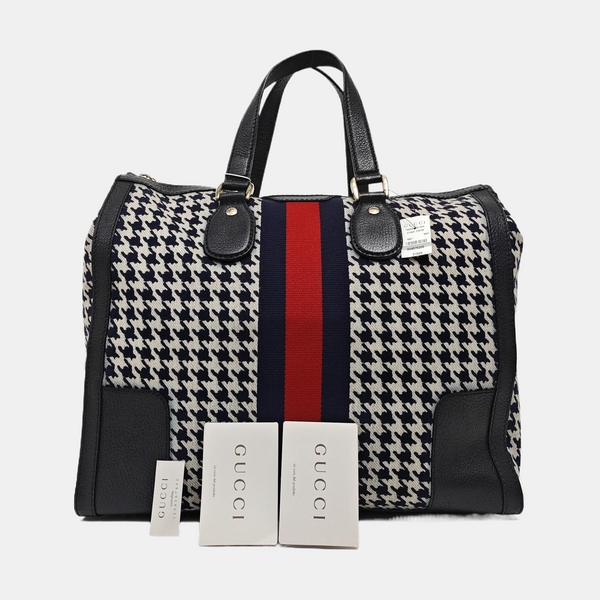 Fabric Top Handle Bag Multicolor