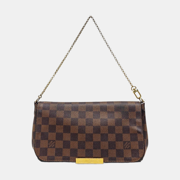 FAVORITE PM Damier Ebene Coated Canvas Brown
