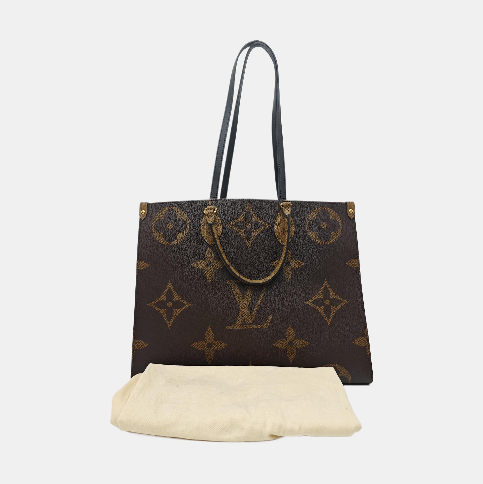 ONTHEGO GM Monogram Coated Canvas Brown