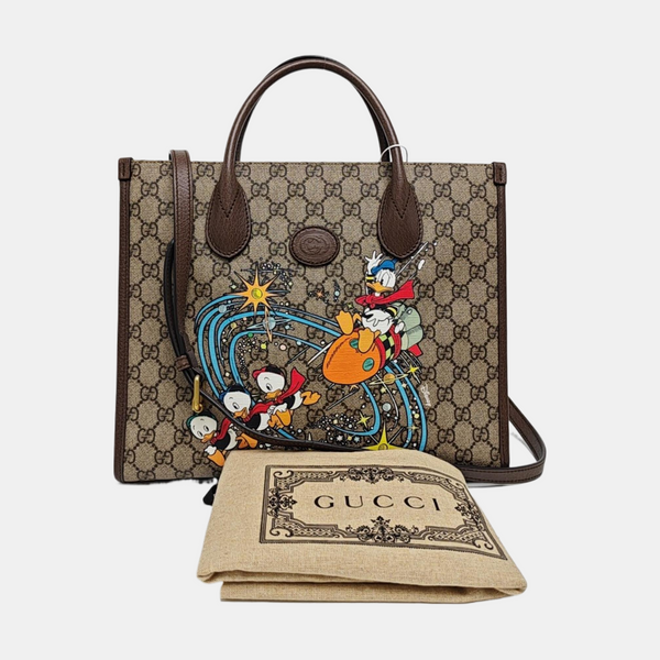 Disney X Gucci Monogram Coated Canvas Beige