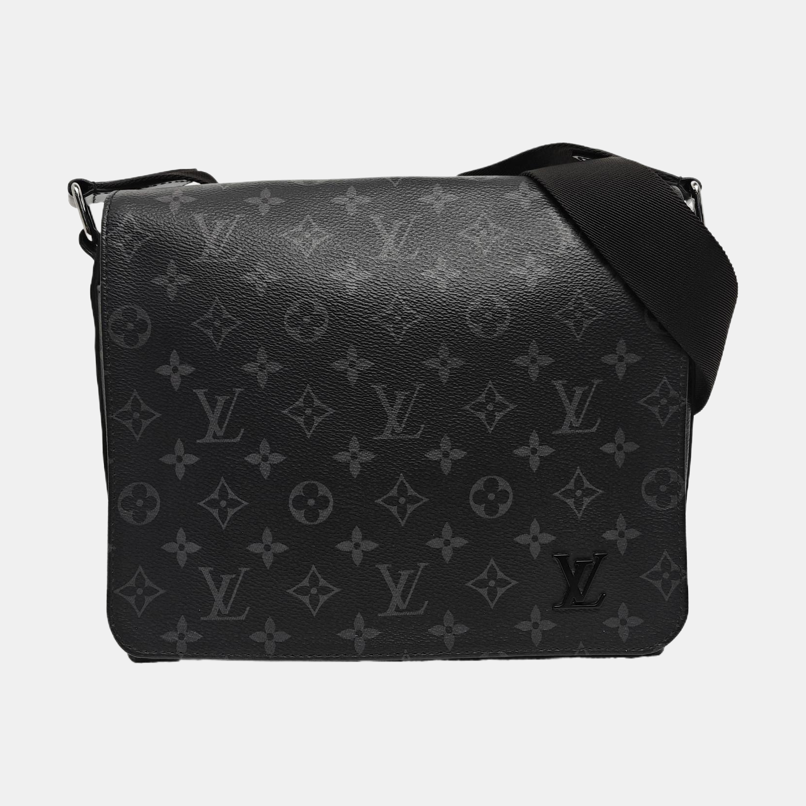 DISTRICT PM Monogram Coated Canvas Black