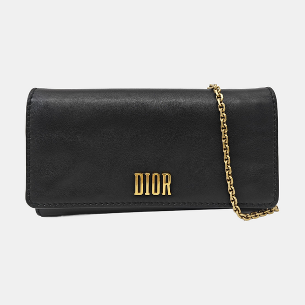 Calfskin Shoulder Bag Black