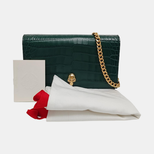 Calfskin Shoulder Bag Green