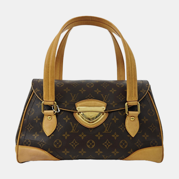 BEVERLY Monogram Coated Canvas Brown