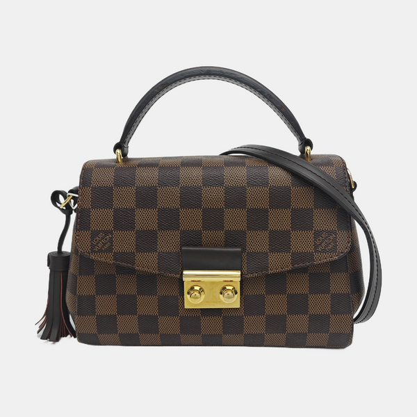 CROISETTE Damier Ebene Coated Canvas Brown