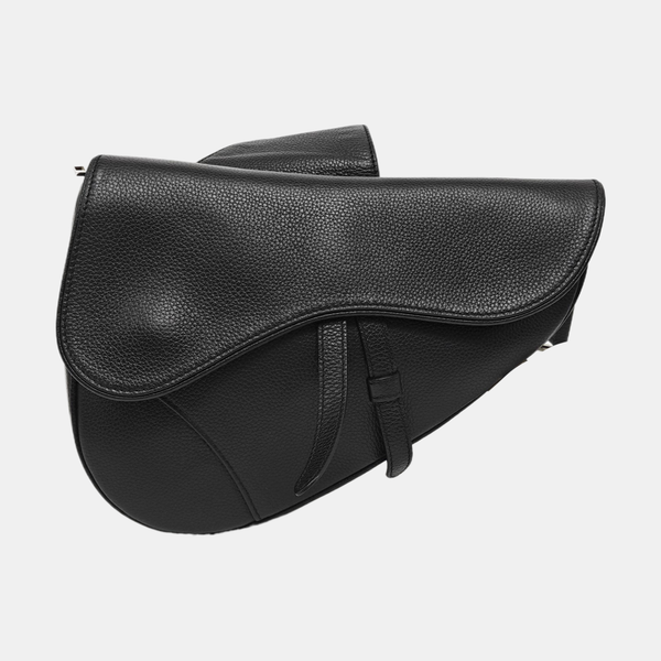 Saddle Medium Calfskin Black