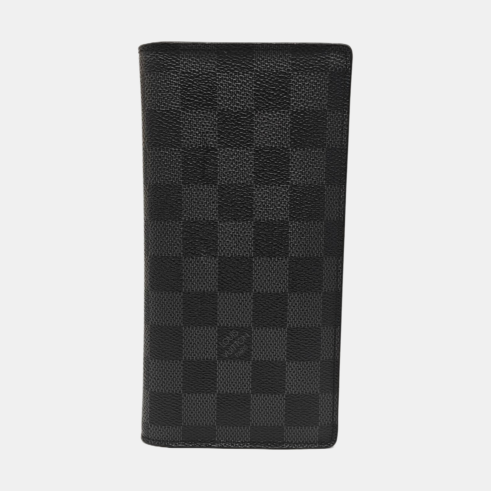 BRAZZA Damier Graphite Coated Canvas Black Wallet