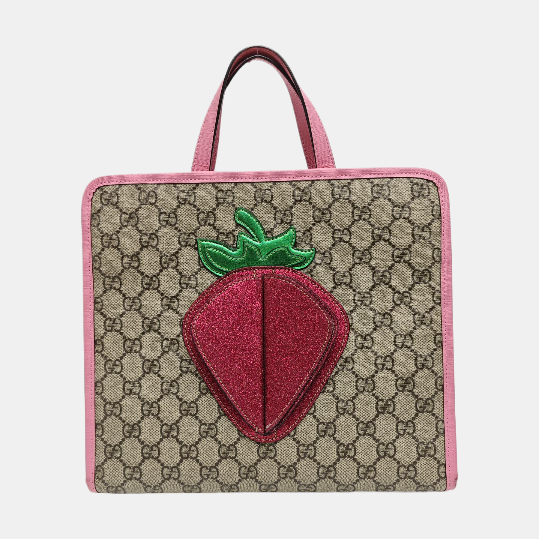 Children’s GG Bucket Monogram Coated Canvas Beige