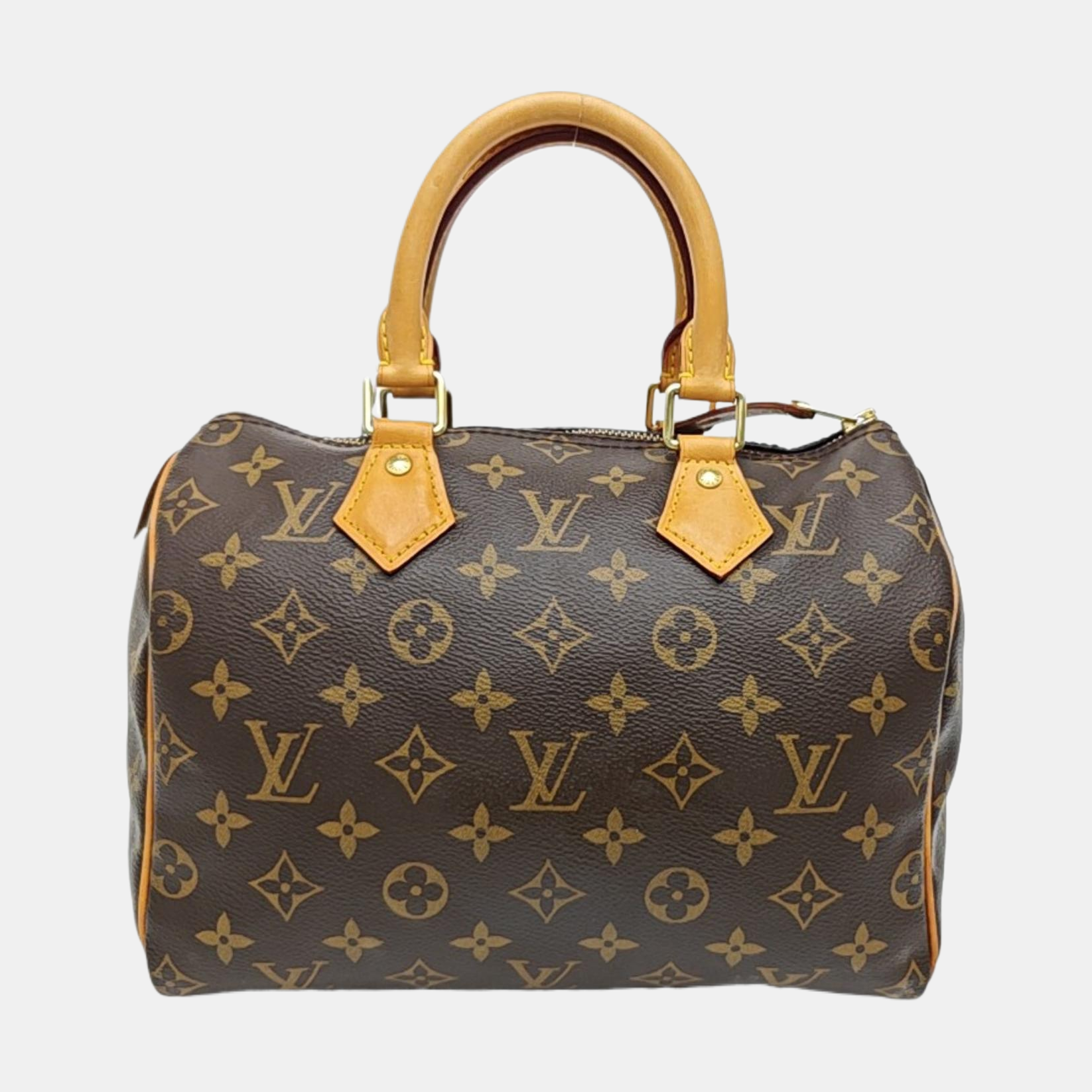 SPEEDY 25 Monogram Coated Canvas Brown