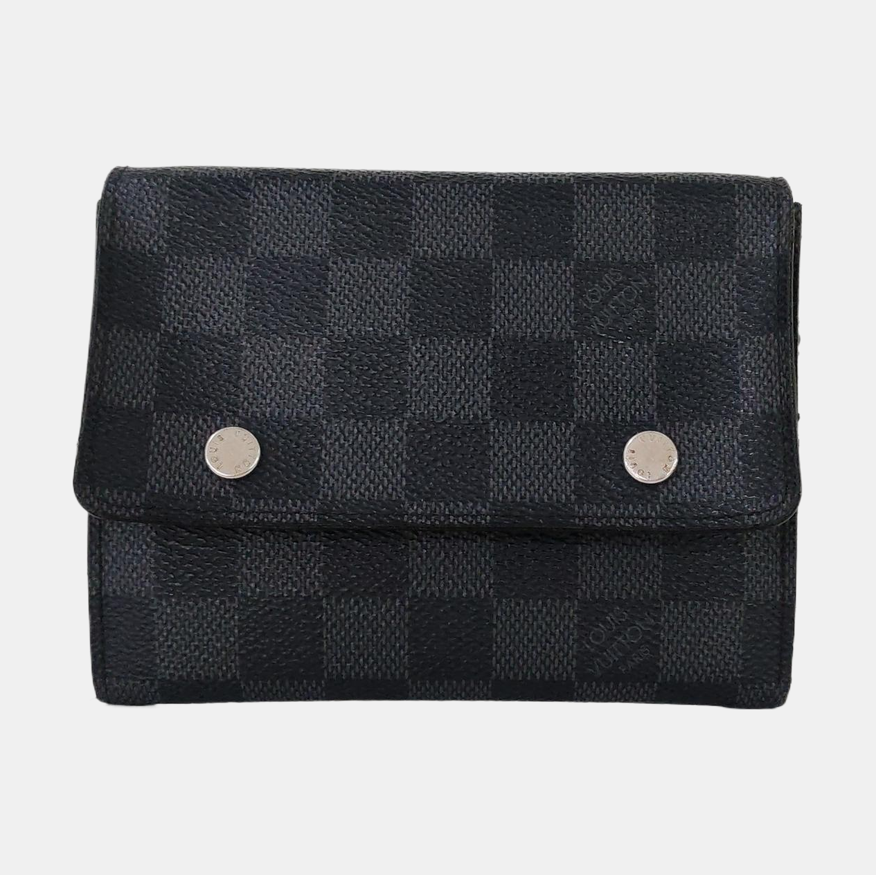 MODULABLE Damier Graphite Coated Canvas Black Wallet