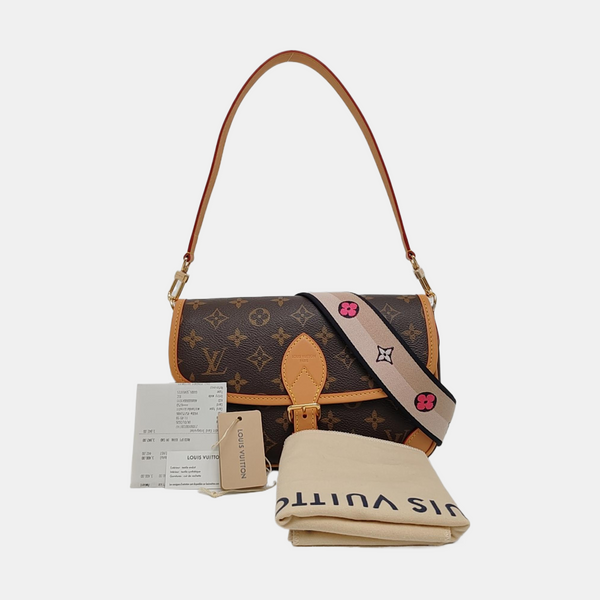 DIANE Monogram Coated Canvas Brown