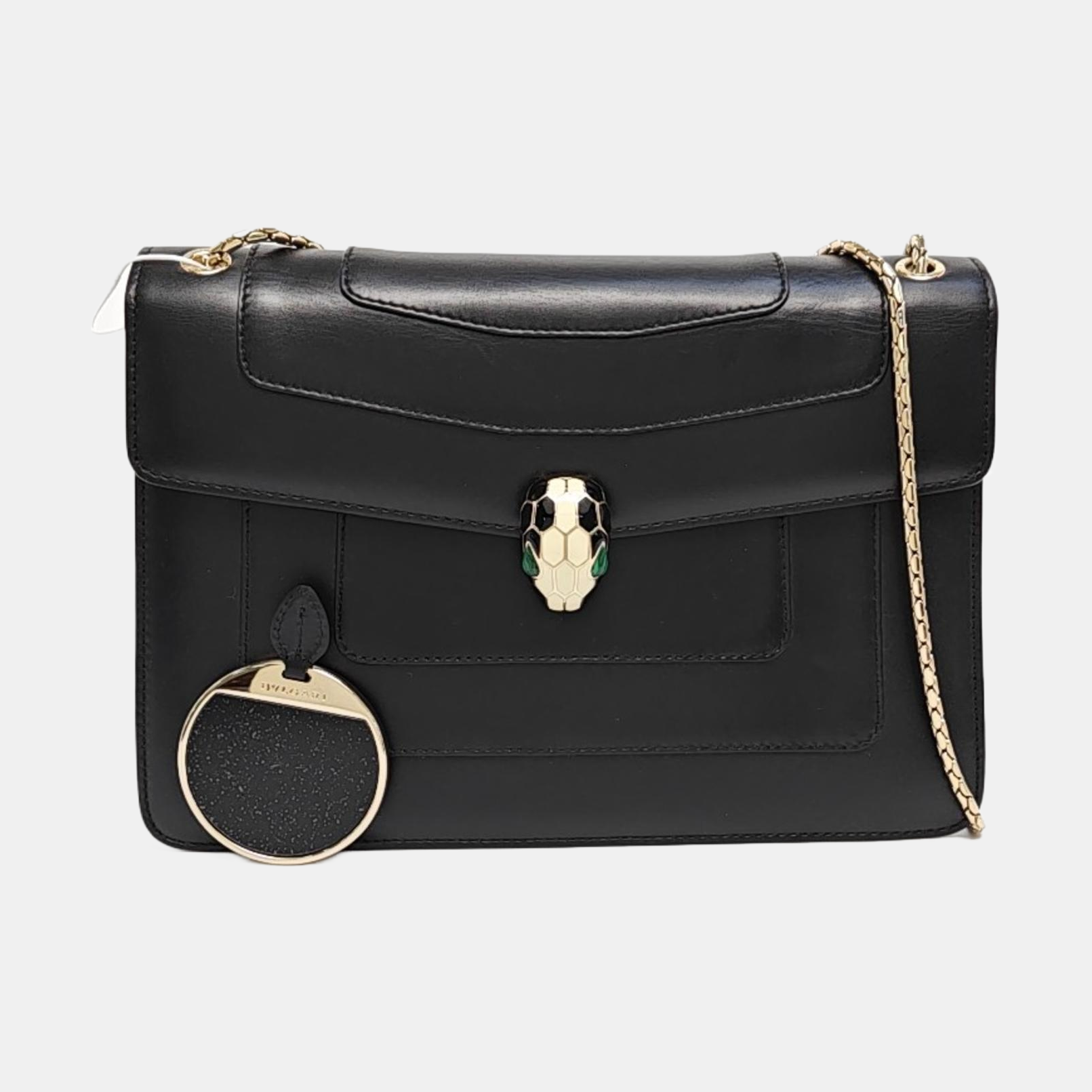 SERPENTI FOREVER Medium Quilted Calfskin Black