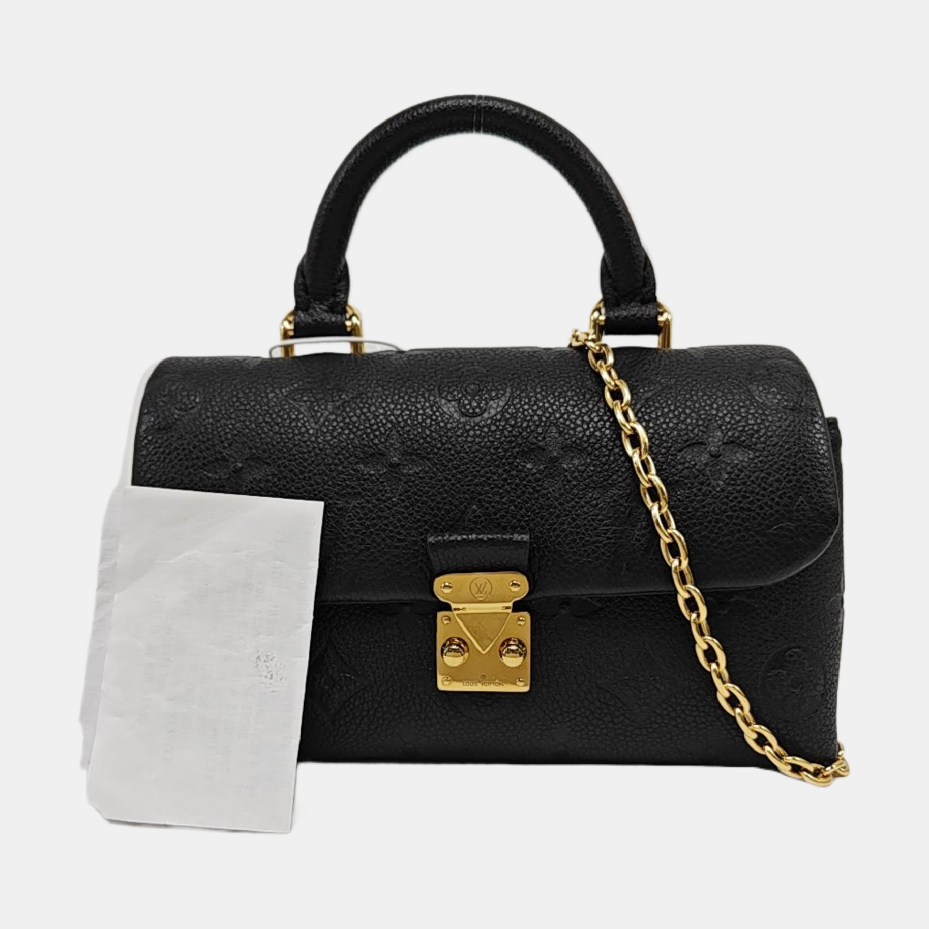 MADELEINE Nano Monogram Calfskin Black