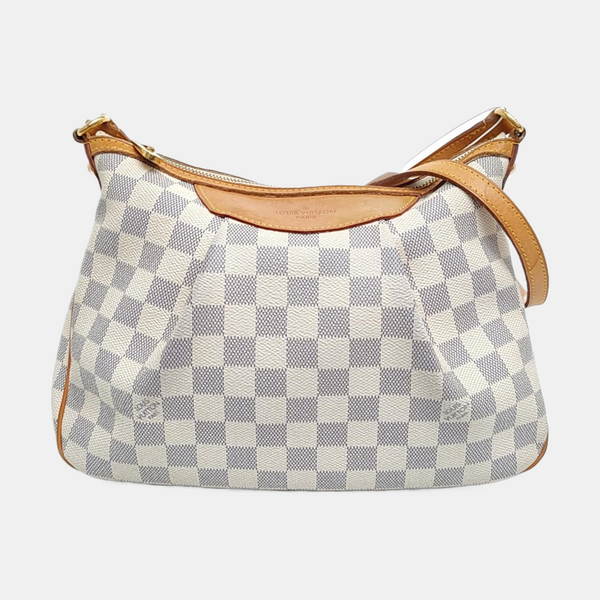 SIRACUSA PM Damier Azur Coated Canvas White