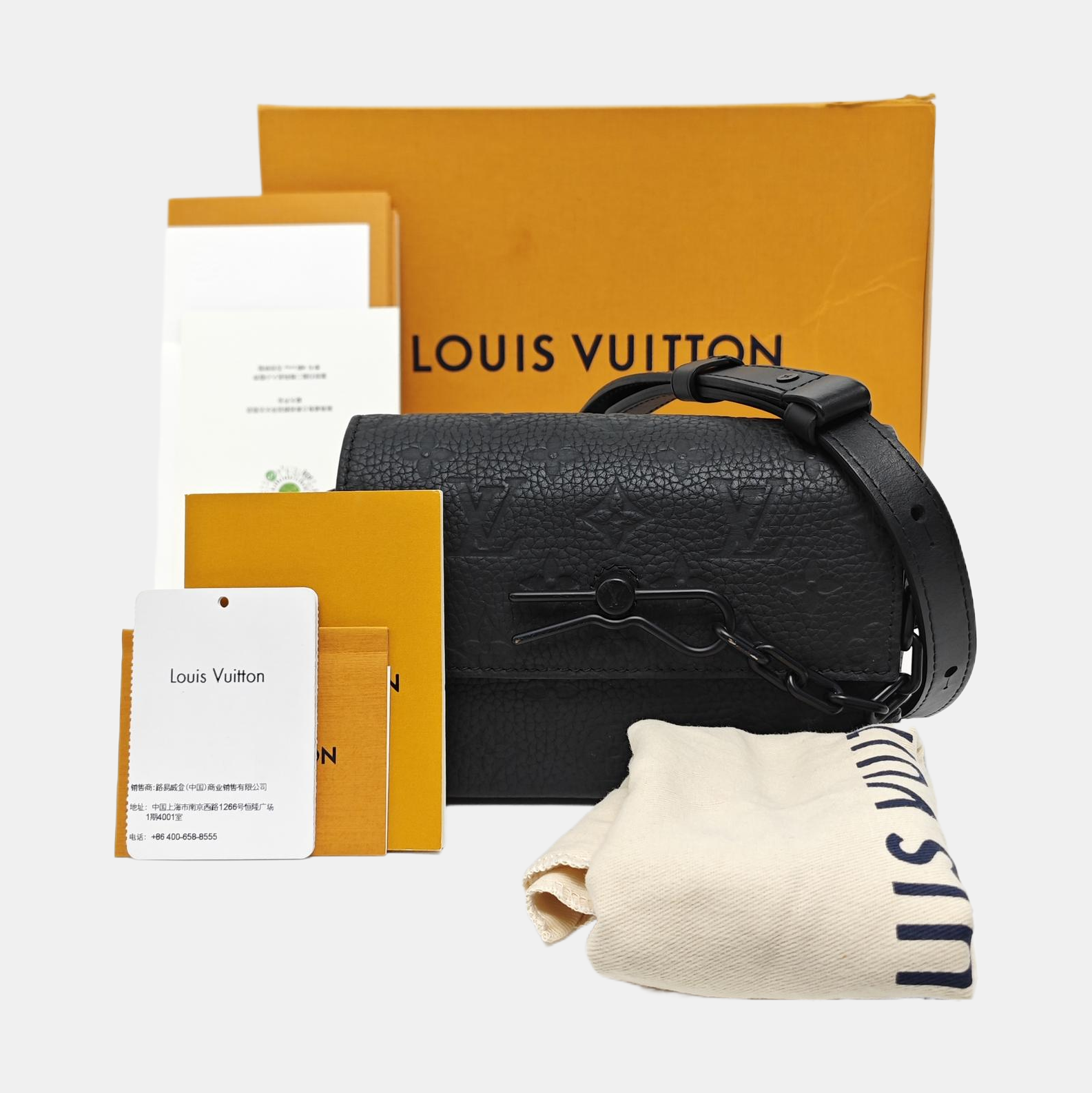 SOFT TRUNK Mini Monogram Calfskin Black