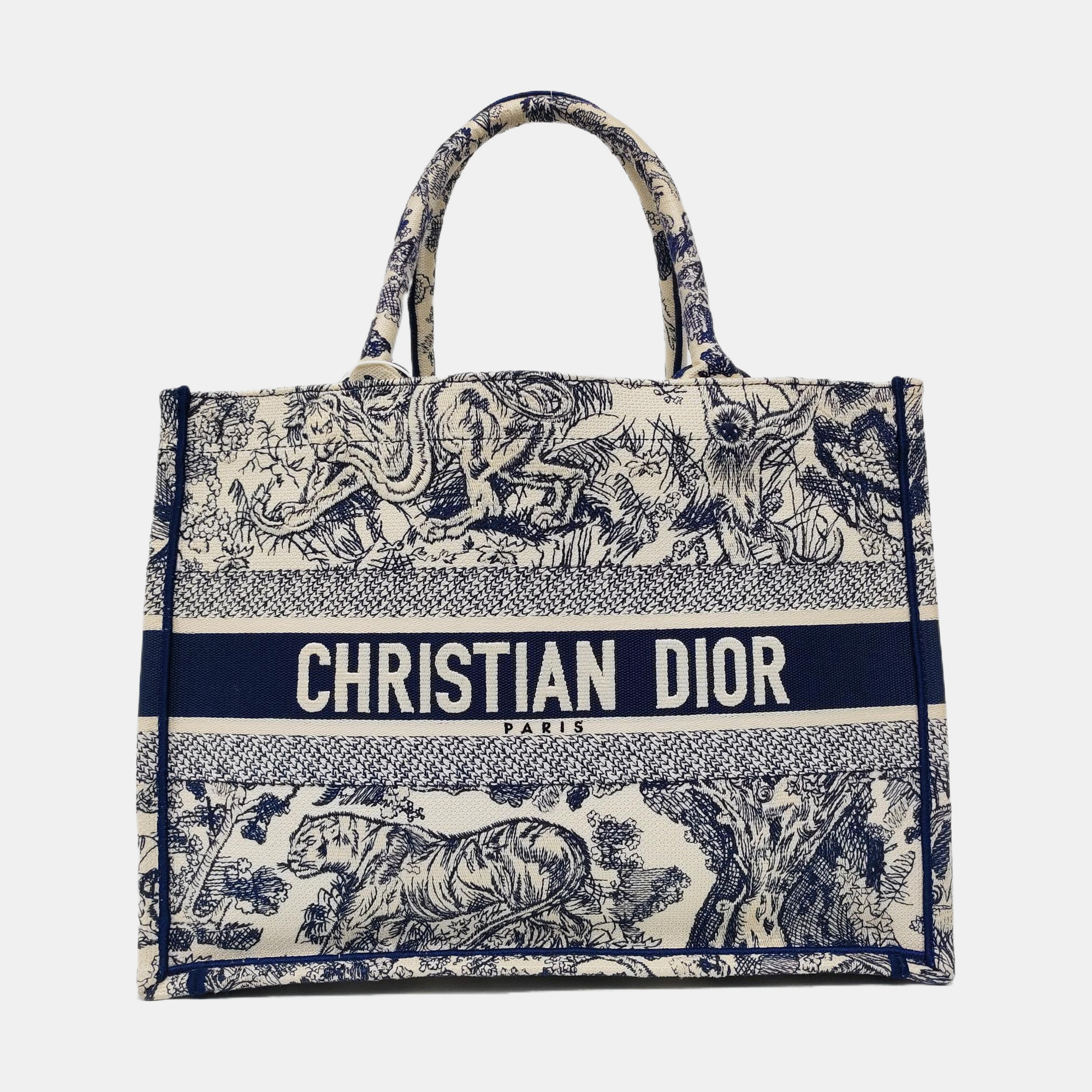 Book Tote Medium Canvas Blue