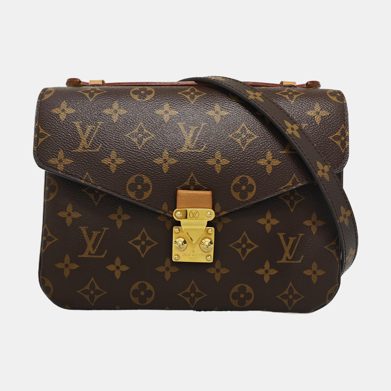 MÉTIS MM Monogram Coated Canvas Brown