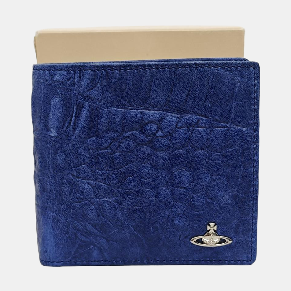 Leather Wallet Blue