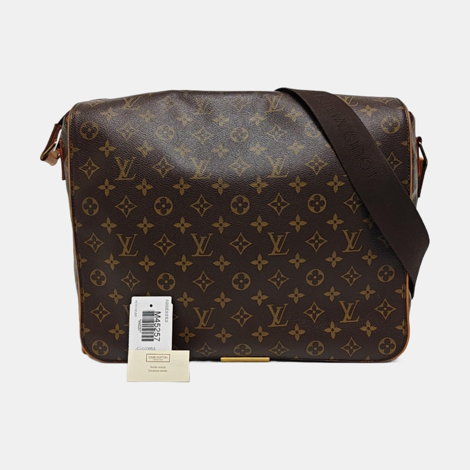 VALMY Monogram Coated Canvas Brown
