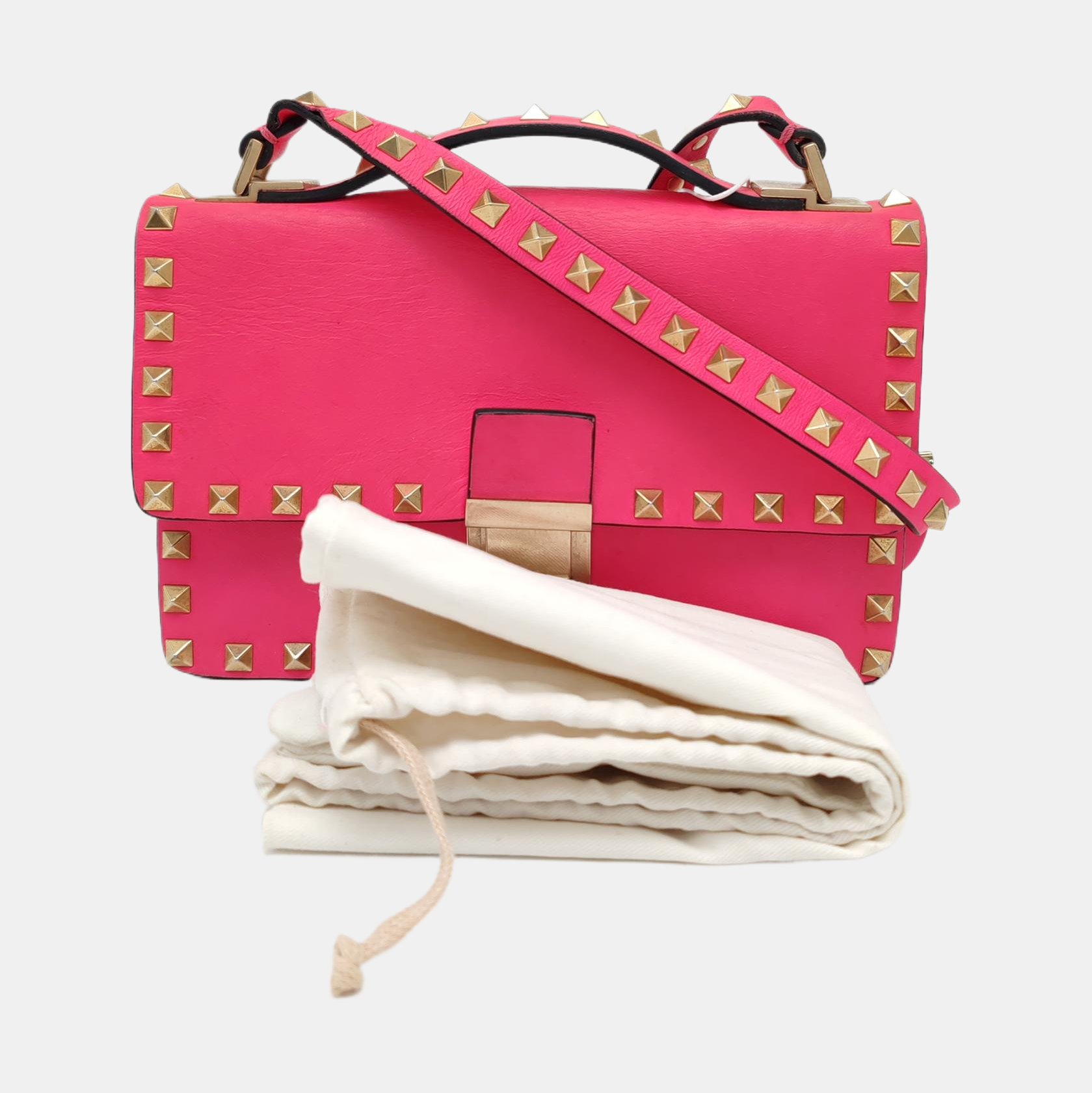 Calfskin Shoulder Bag Red